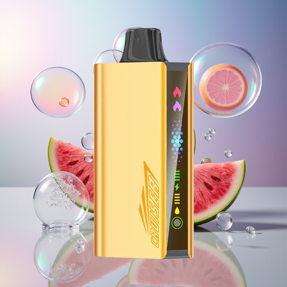 Pastèque Glacée JNR Cruiser 12000 Puffs Belgique Grossiste 25ml E-liquide Écran Animé