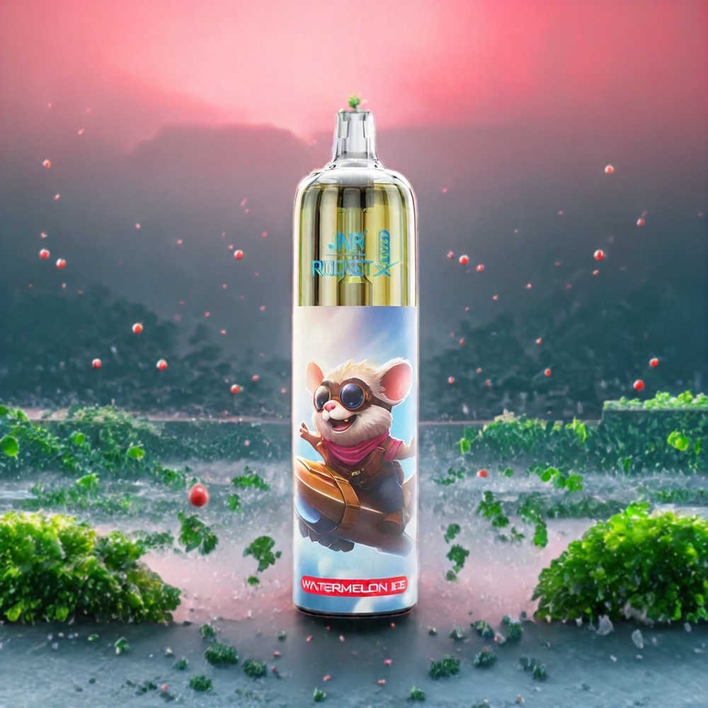 Pastèque Glacée JNR Rocket X 12400 Puffs Belgique Grossiste Rechargeable Type-C 22ml