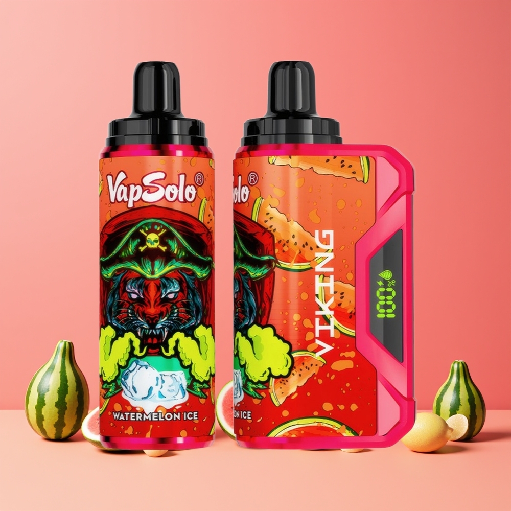 Pastèque Glacée VapSolo VIKING 12000 Puffs Belgique Grossiste 22ml Type-C