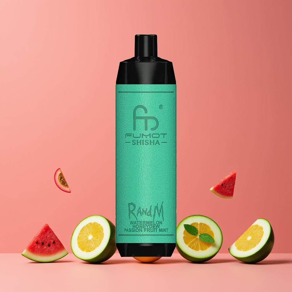 Pastèque Melon Fruit de la Passion Menthe RandM Fumot Shisha 10000 Puffs Belgique Grossiste 18ml Type-C