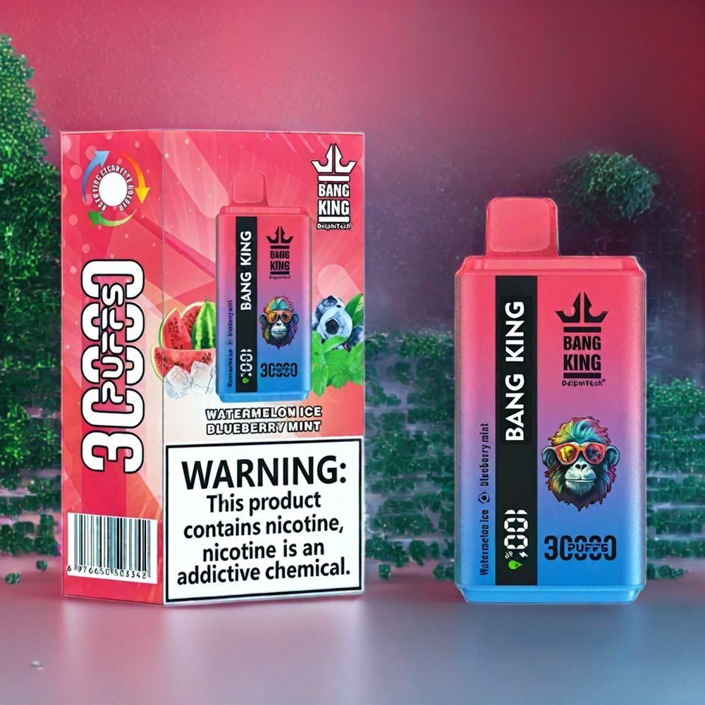 Pastèque Menthe Bleuet Bang King 30000 Puffs Belgique Grossiste 36ml Dual Coil