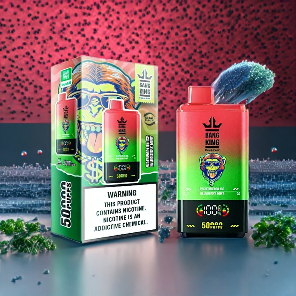 Pastèque Menthe Bleuet Bang King 50000 bouffées Belgique Grossiste Type-c