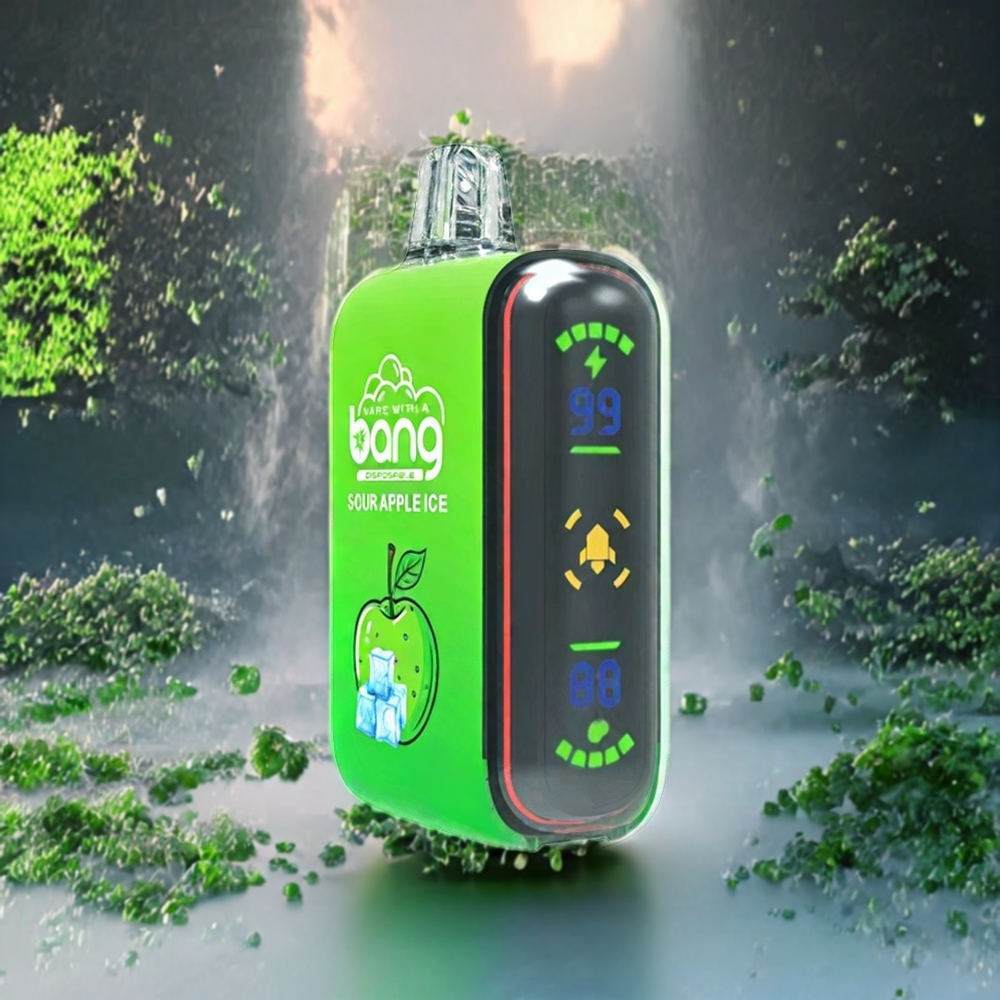 Pomme Acidulée Glacée Bang Rocket 18000 Puffs 26ml Belgique Grossiste Nicotine 0