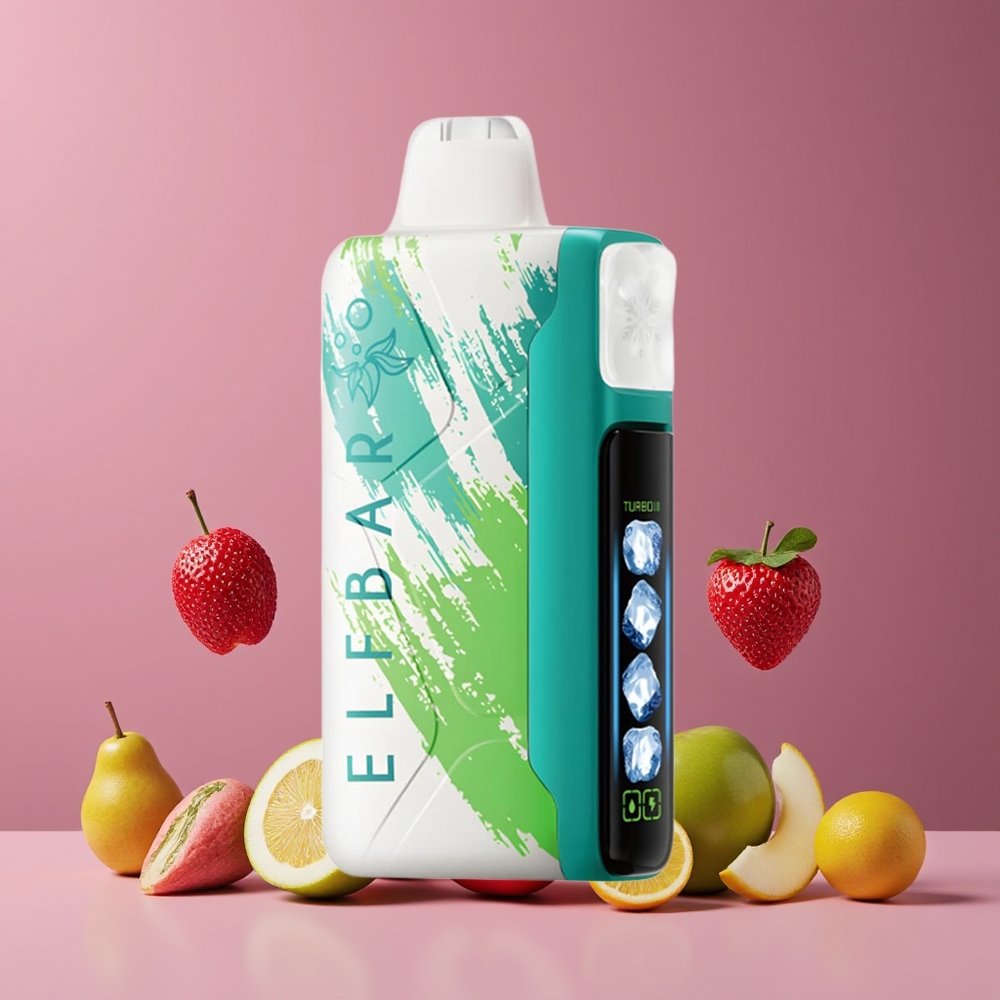 Pomme Acidulée Glacée ELF BAR Ice King 40000 Puffs Belgique Grossiste 20ml 5 Nicotine
