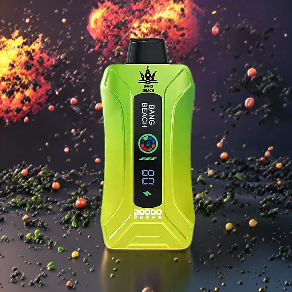 Pomme Aigre-Douce Bang Beach 20000 Puffs Belgique Grossiste 35ml Ecran Intelligent