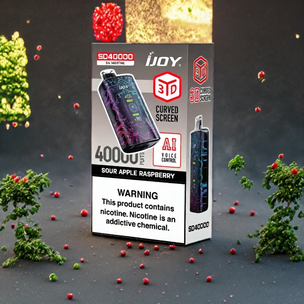 Pomme Aigre Framboise IJOY SD 40000 Puffs 20ML Belgique Grossiste 5 Nicotine
