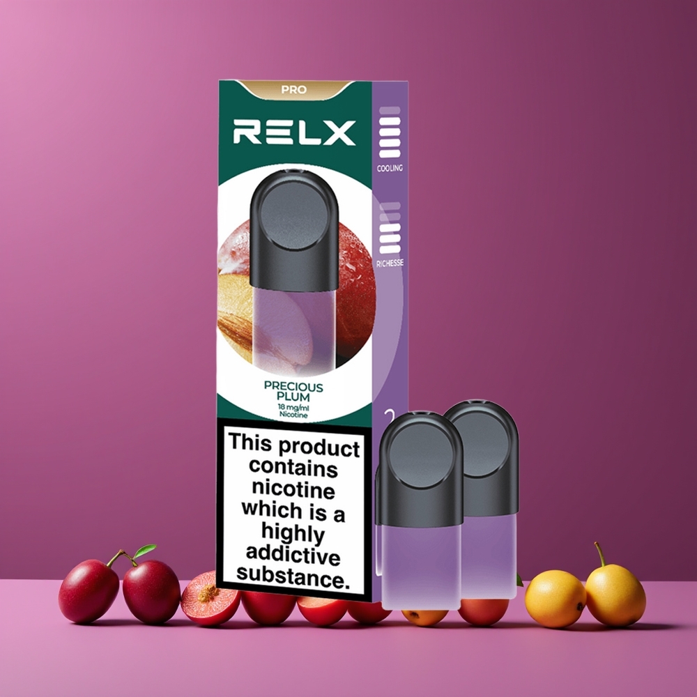 Prune Précieuse RELX Pod Pro 2 Embouts Belgique Grossiste Goût Exceptionnel  Expérience Ultra Douce