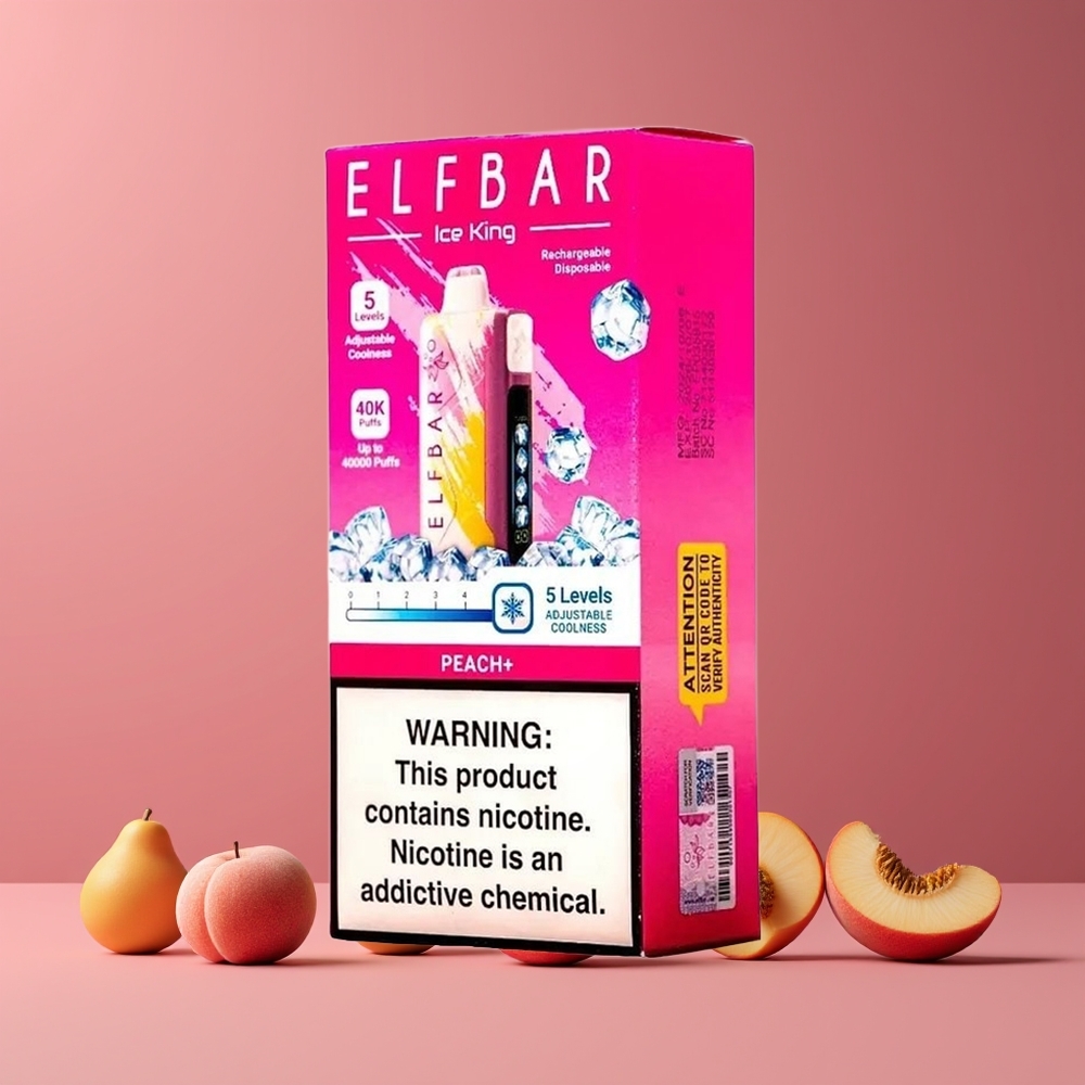 Pêche+ ELF BAR Ice King 40000 Puffs Belgique Grossiste 20ml 5 Nicotine