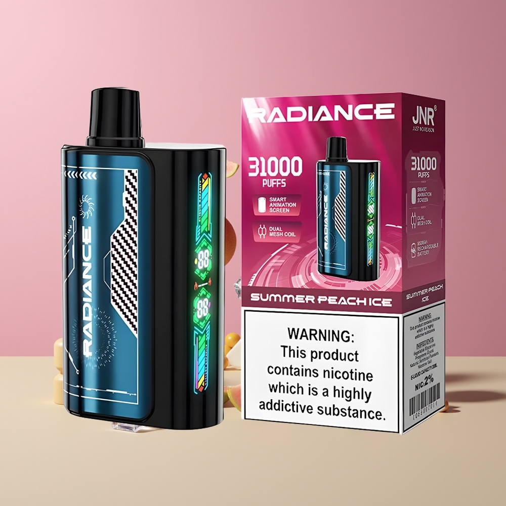 Pêche Estivale Glace JNR Radiance 31000 Bouffées Belgique Grossiste 28ml 2 Nicotine