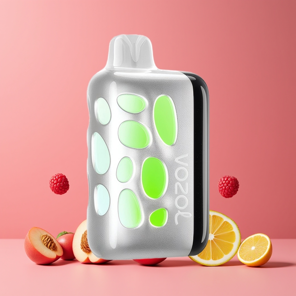Pêche Framboise Limonade VOZOL RAVE 40000 Belgique Grossiste 20/50mg/ml 1000mAh