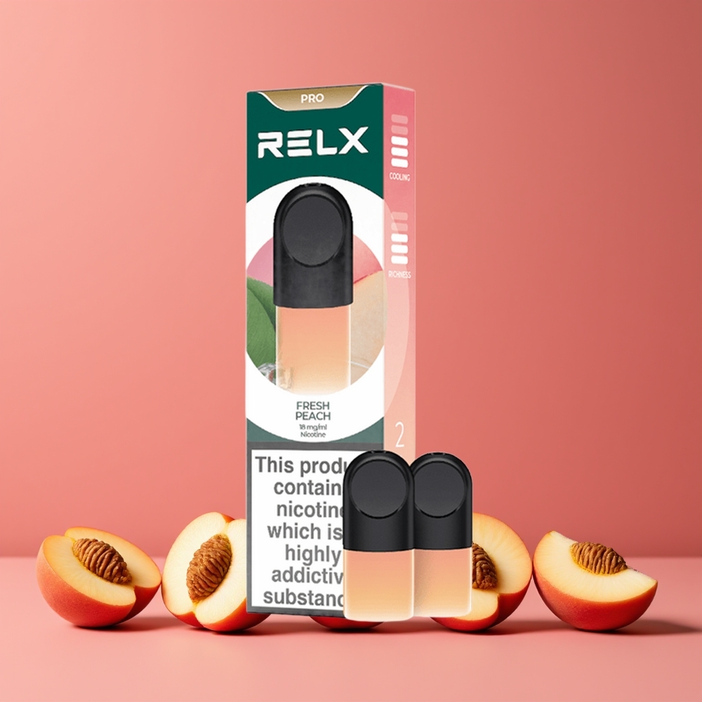Pêche Fraîche RELX Pod Pro 2 Embouts Belgique Grossiste 19 ml Expérience Ultra Douce