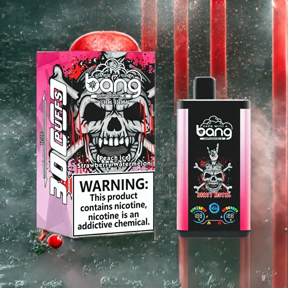 Pêche Glacée  Pastèque Fraise Bang 30K Pro 30000 Puffs 36ml Belgique Grossiste Dual-Saveur