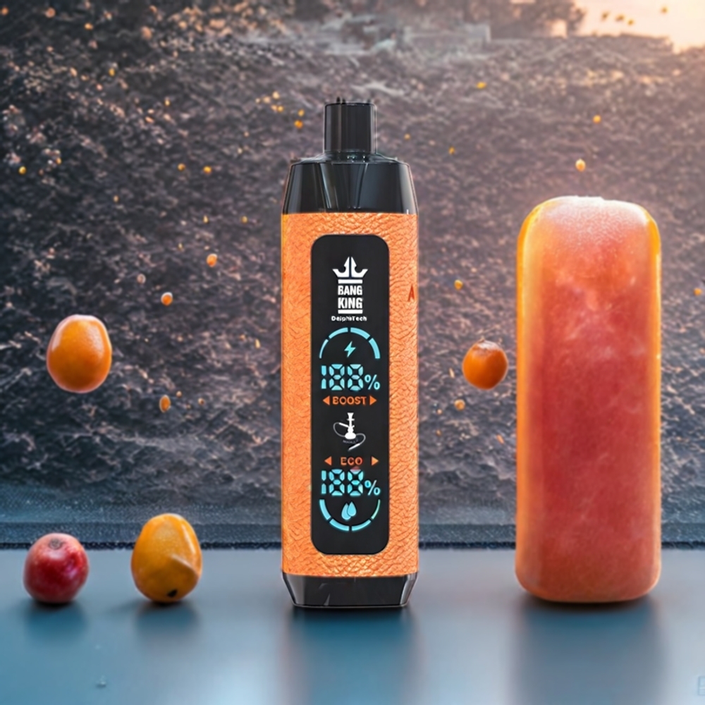Pêche Glacée Bang King Shisha 25000 Puffs 30ml Belgique Grossiste