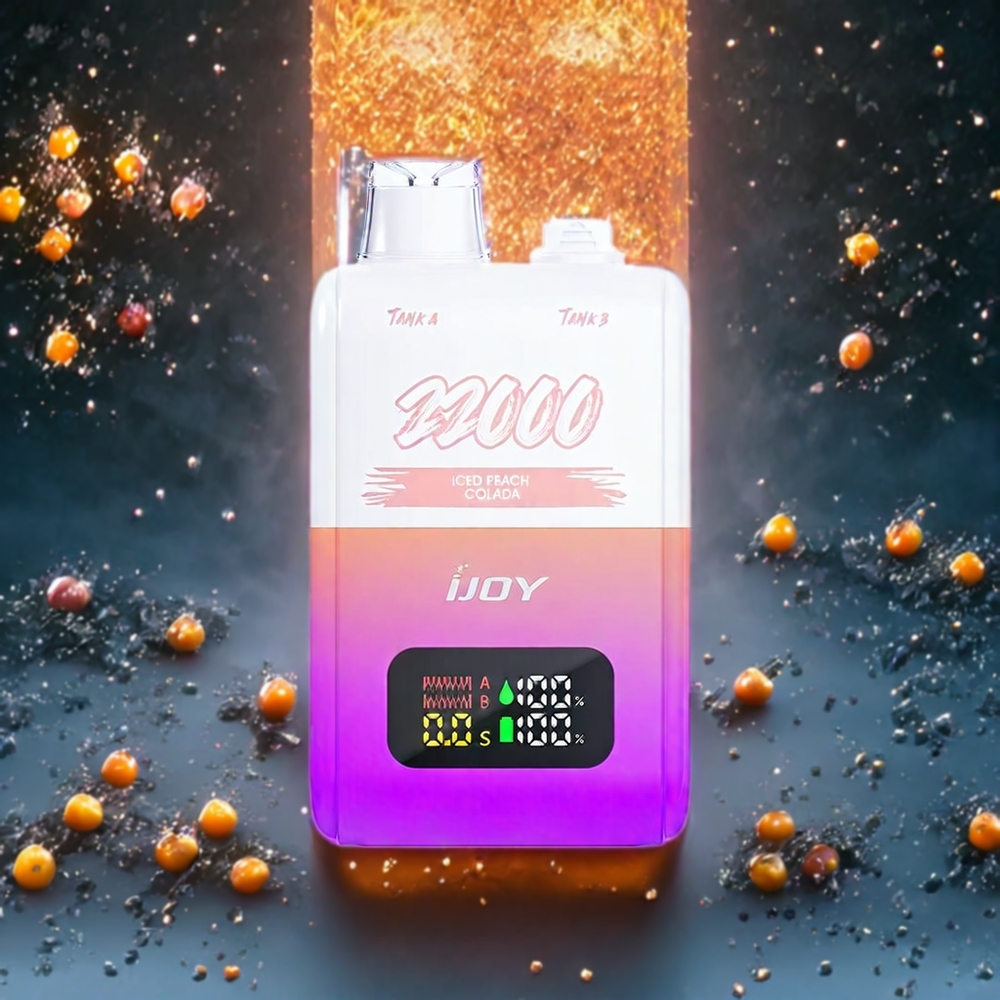 Pêche Glacée Colada IJOY SD 22000 Puffs Belgique Grossiste 15W 30ML
