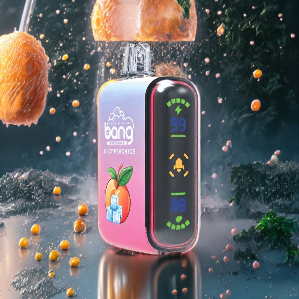 Pêche Juteuse Glace Bang Rocket 18000 Puffs 26ml Belgique Grossiste 650mAh