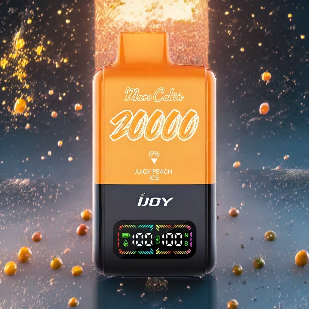 Pêche Juteuse Glacée IJOY Mars Cabin 20000 Puffs Belgique Grossiste 20ML 50mg