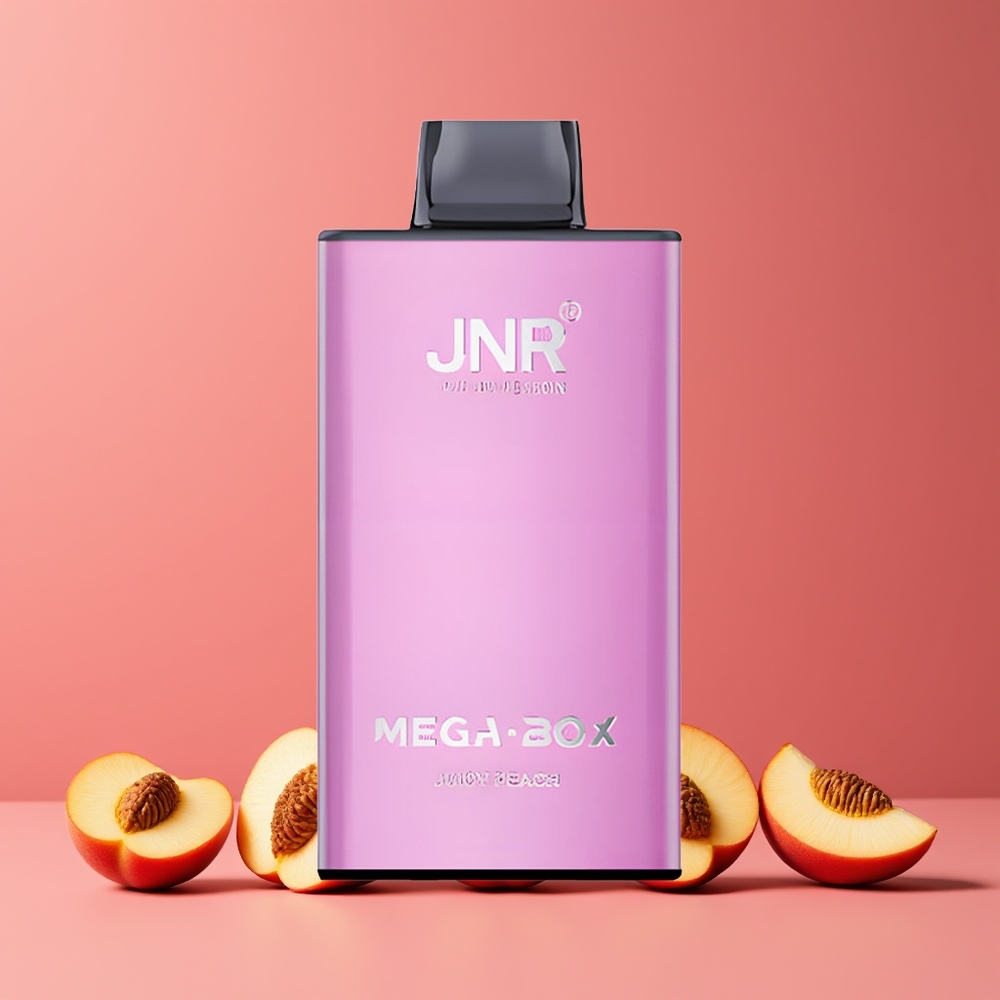 Pêche Juteuse JNR Mega Box 25000 Puffs Belgique Grossiste 30ml  Type-C