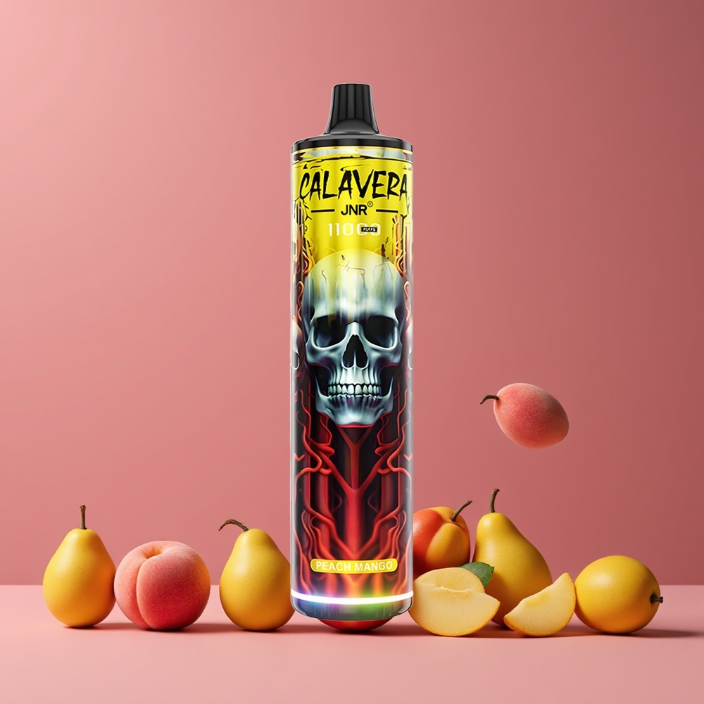 Pêche Mangue JNR Calavera 11000 Puffs Belgique Grossiste 21ml 850mAh