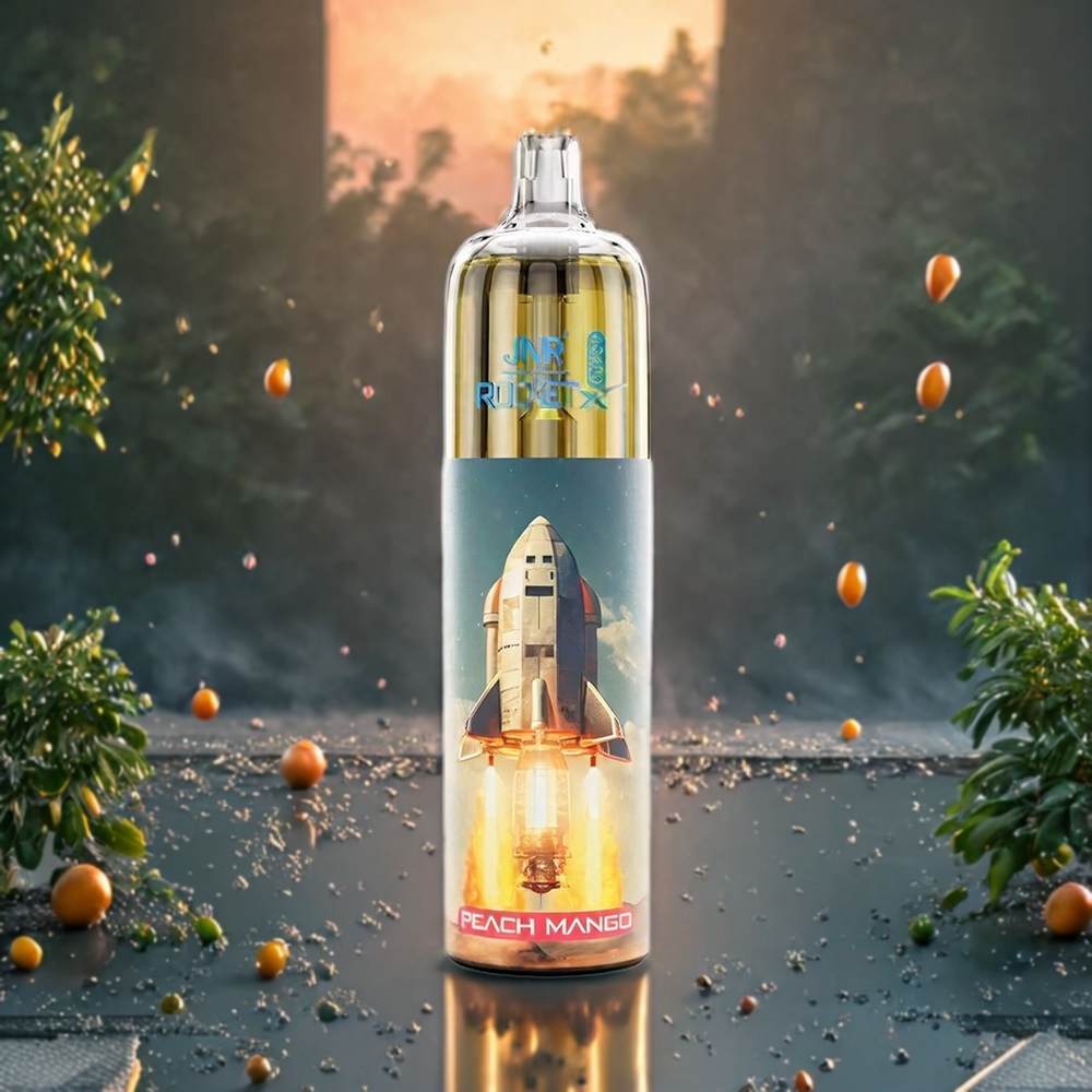 Pêche Mangue JNR Rocket X 12400 Puffs Belgique Grossiste Rechargeable Type-C 22ml