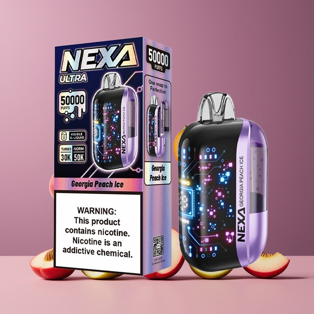 Pêche de Géorgie Glacée NEXA Ultra 50000 Puffs Belgique Grossiste 20ml 5