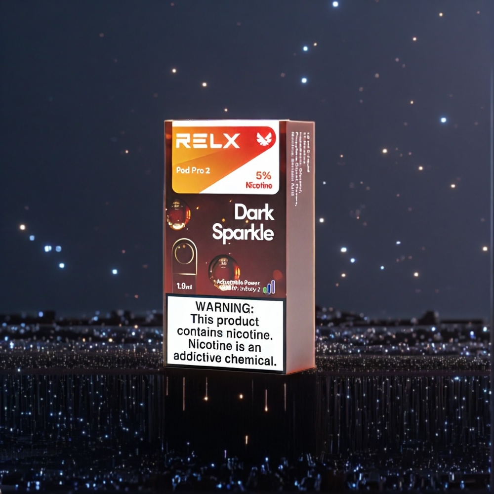 RELX Pod Pro 2 Belgique Grossiste Dark Sparkle (3 5 Nicotine 600 Puffs 19ml 3 Modes)