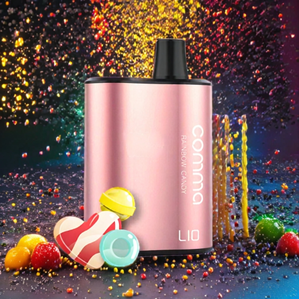 Rainbow Bonbon LIO COMMA 5000 Puffs Belgique Grossiste 15ml 50mg