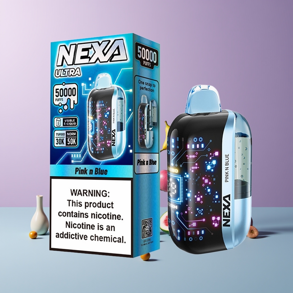 Rose et Bleu NEXA Ultra 50000 Puffs Belgique Grossiste 20ml 800mah