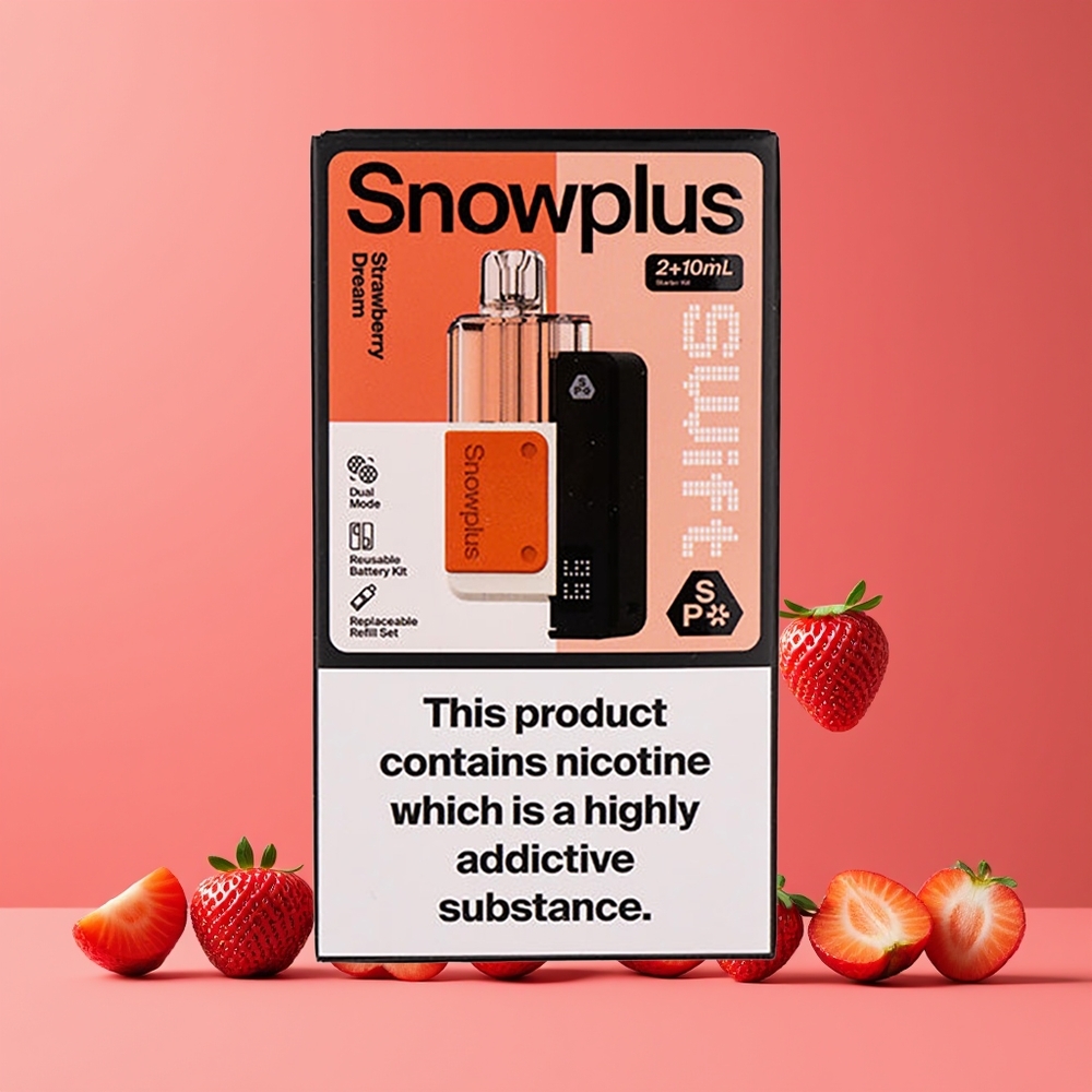 Rêve de Fraise Snowplus Swift 5000 Puffs Belgique Grossiste Dual Mesh 1000 mAh