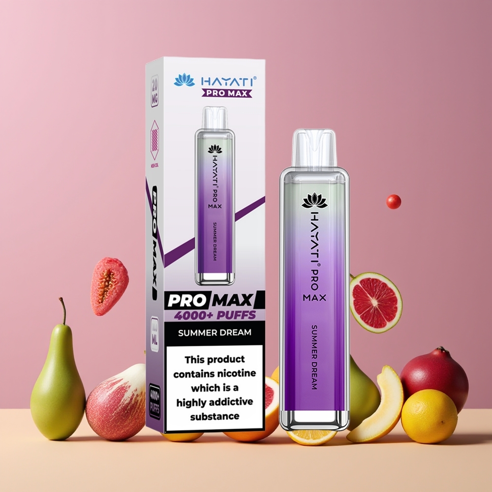 Rêve dÉté Hayati Pro Max 4000 Puffs Belgique Grossiste Rechargeable 2