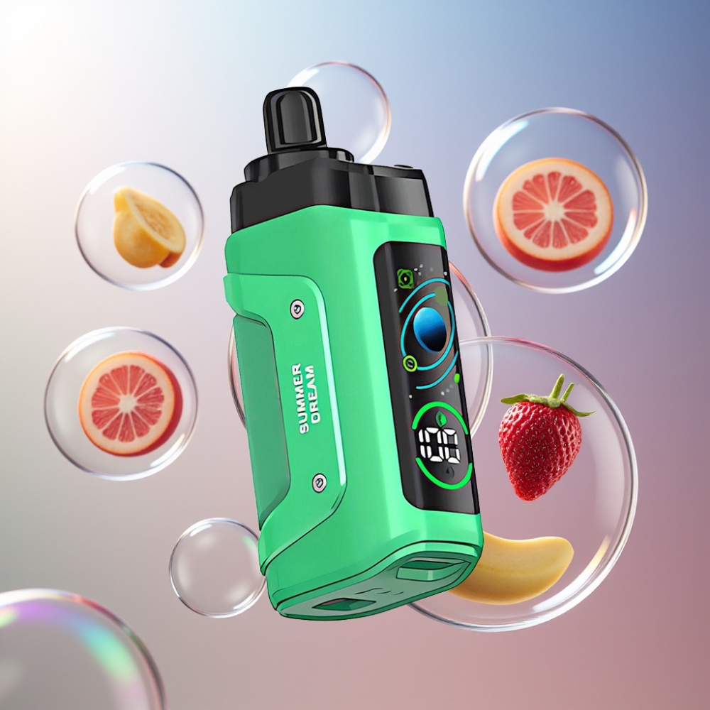 Rêve dÉté Razz Bar 45000 Puffs Belgique Grossiste 20 mg/ml et Bobine Mesh 10 Ohm