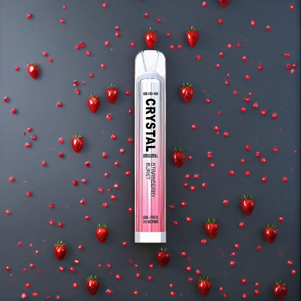 SKE Crystal BAR 600 Vape Belgique Grossiste Fraise Éclatante 0 600 Puffs