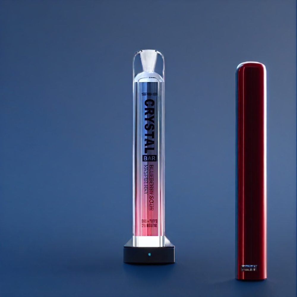 SKE Crystal BAR 600 Vape Framboise Acidulée Bleue 0 Belgique Grossiste 600 Puffs 20ml