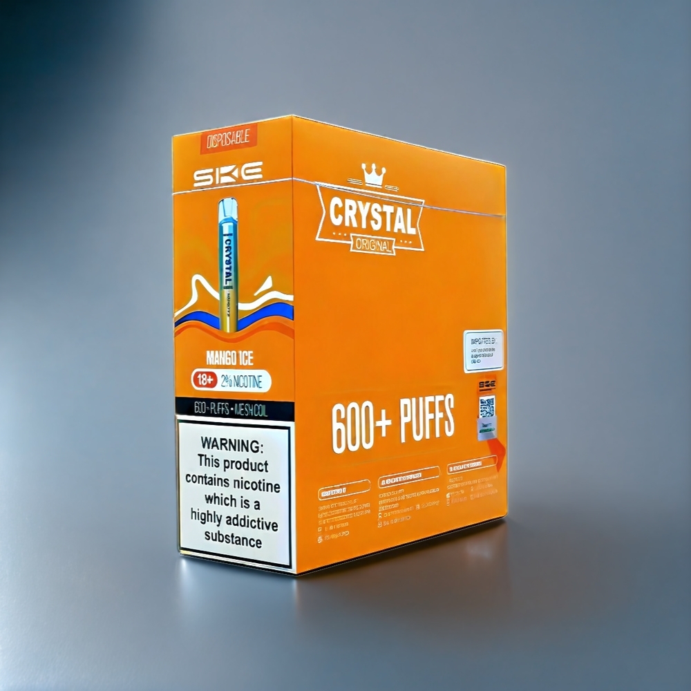 SKE Crystal BAR 600 Vape Mangue Glacé Belgique Grossiste 0 500mAh