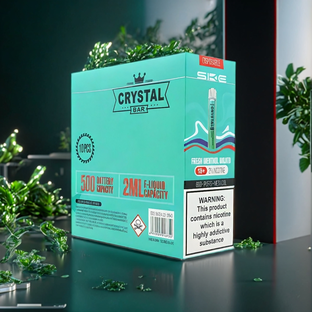SKE Crystal BAR 600 Vape Menthe Fraîche Mojito Belgique Grossiste 0 500mAh