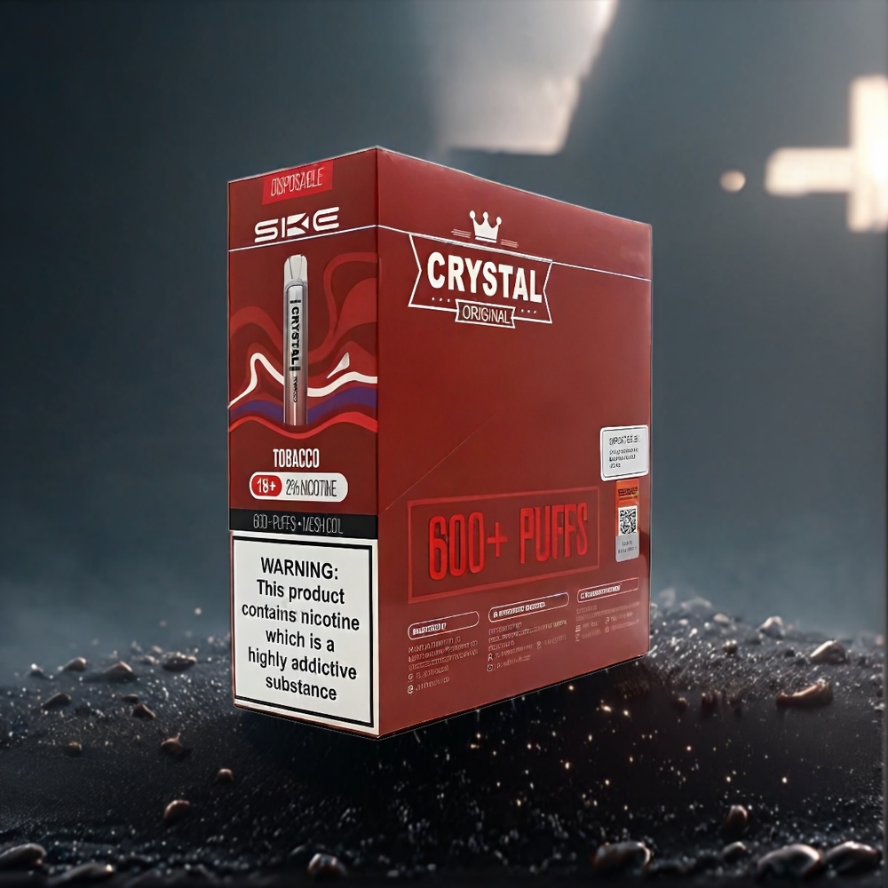 SKE Crystal BAR 600 Vape Tabac Belgique Grossiste 2 Nicotine 600 Puffs