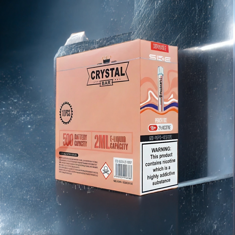 SKE Crystal Bar 600 Belgique Grossiste Pêche Glacée - 600 Puffs - 20ml