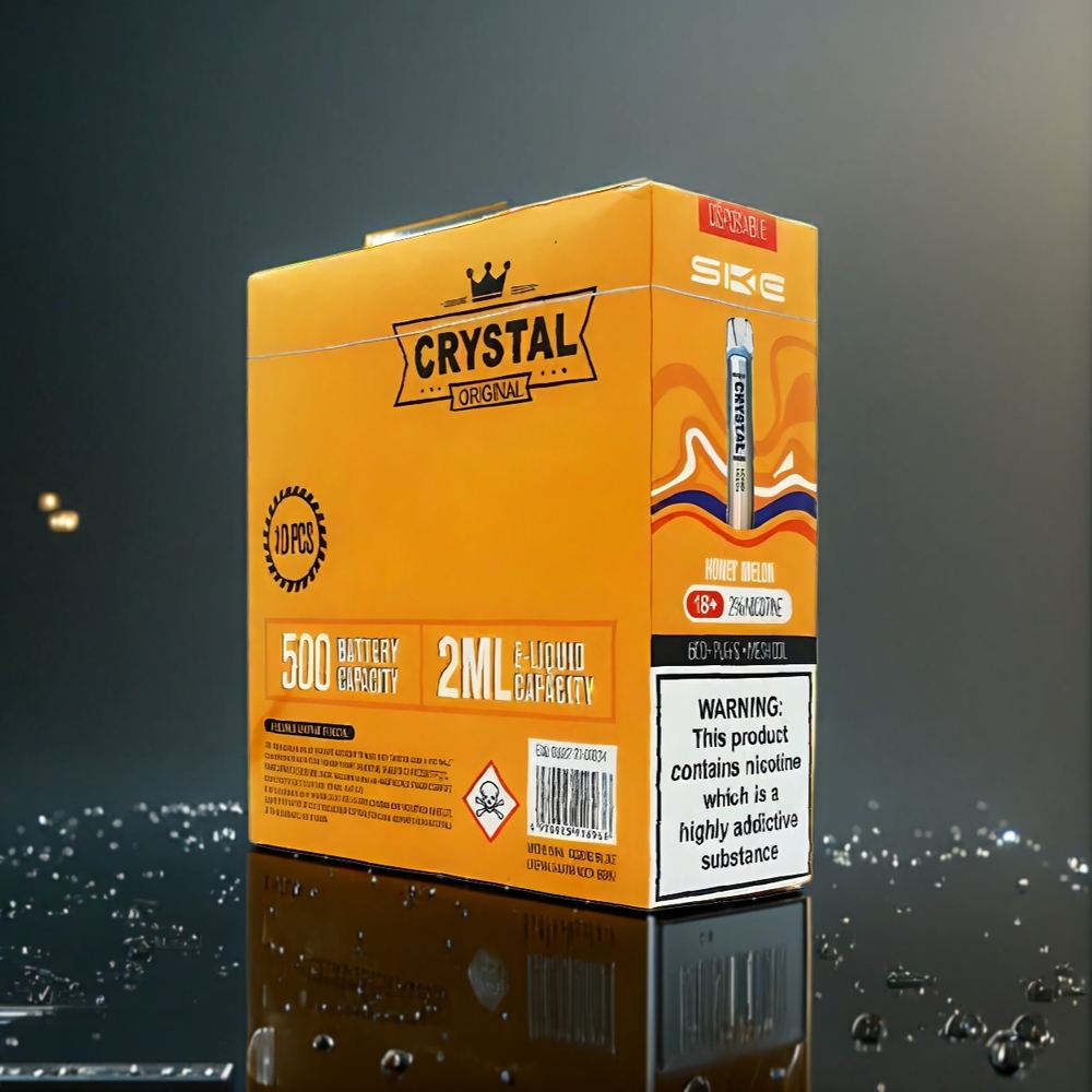 SKE Crystal Bar 600 Vape Melon Miel Belgique Grossiste 0 500mAh