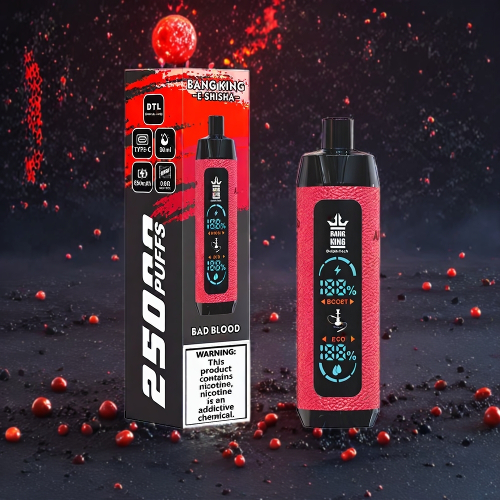 Sang Mauvais Bang King Shisha 25000 Puffs 30ml Belgique Grossiste Type-C