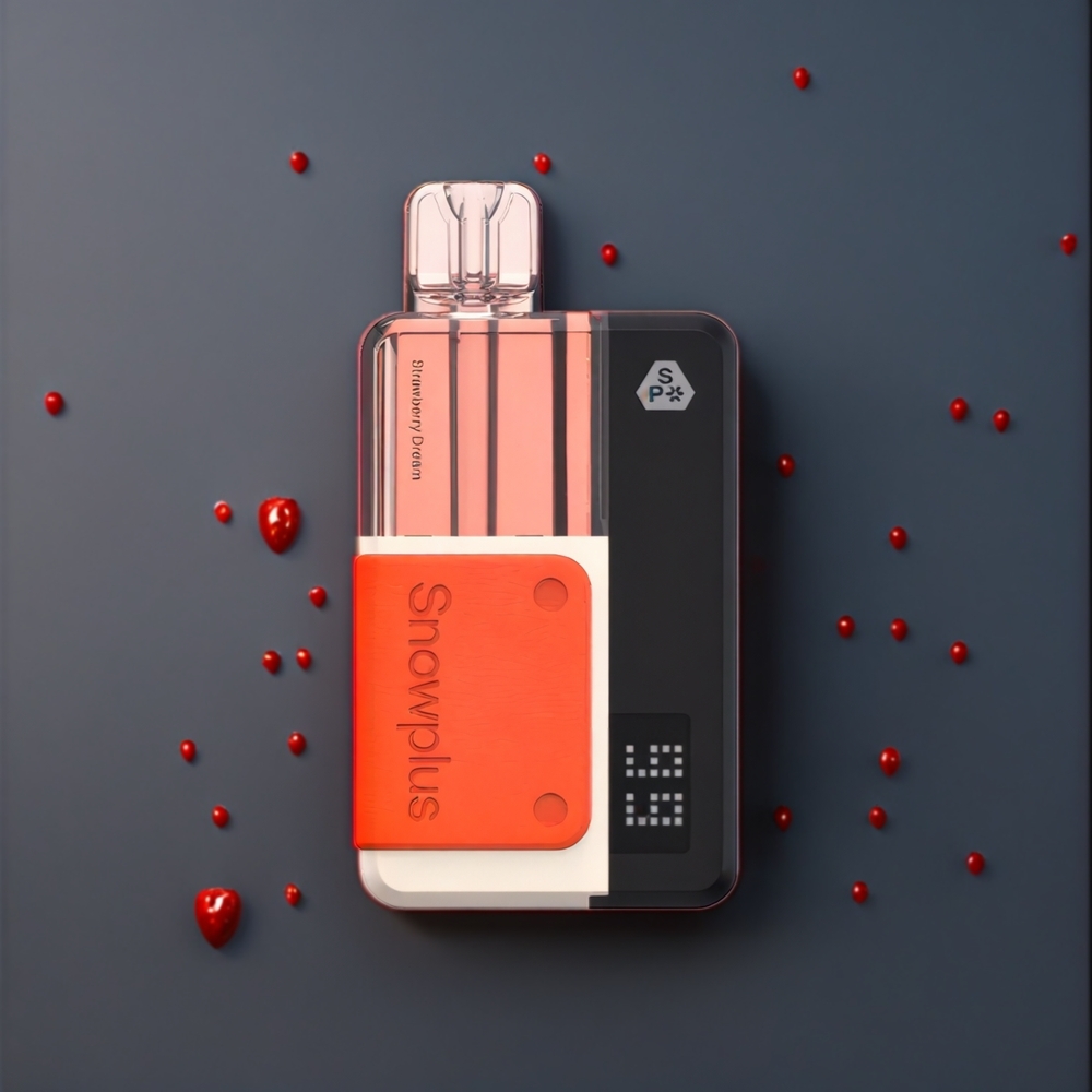 Snowplus Swift Pod Kit 15000 Belgique Grossiste - 15000 Puffs 1000 mAh - Rêve de Fraise (Batterie Réutilisable Set de Recharge 2+10 ml)