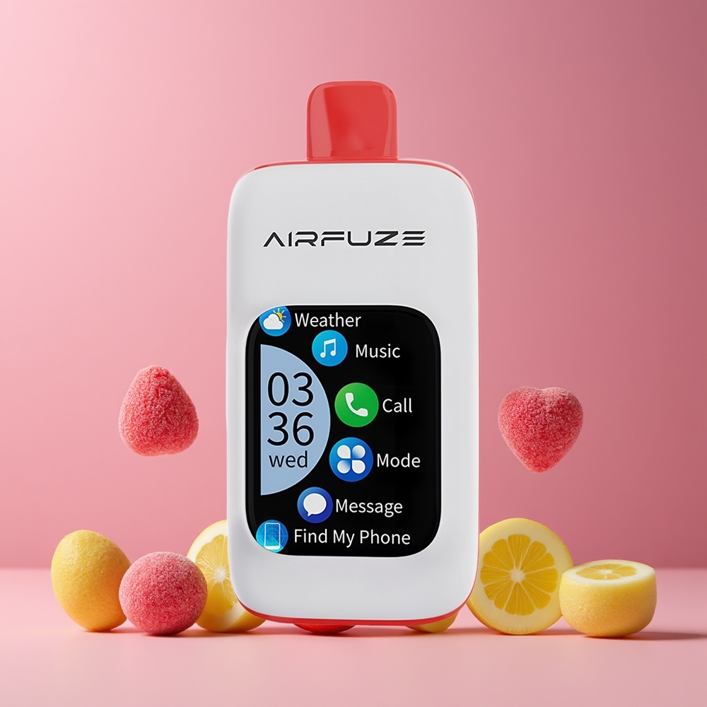 Sour Lush Gummy AirFuze Smart 30000 Puffs Belgique Grossiste Écran Tactile 201 TFT Port Type-C