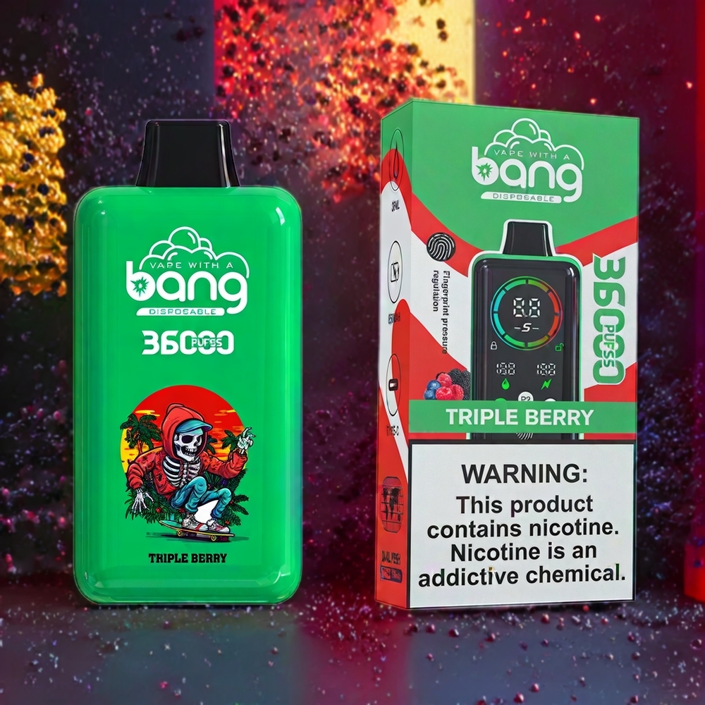 Triple Baies Bang Power 36000 Puffs Belgique Grossiste 36ml 5