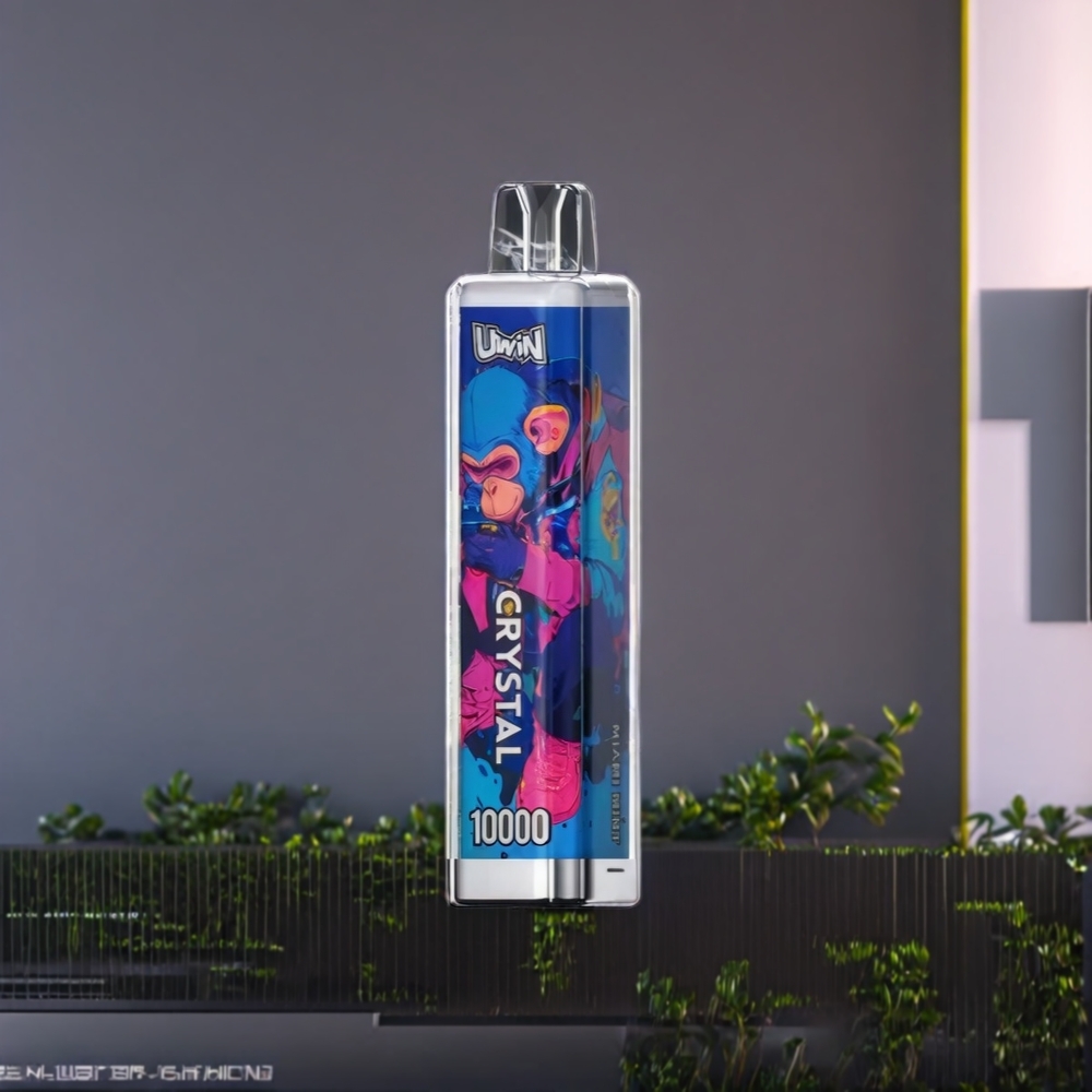 Uwin Crystal 10000 Puffs Belgique Grossiste Miami Menthe avec Lumières RGB et 18ml