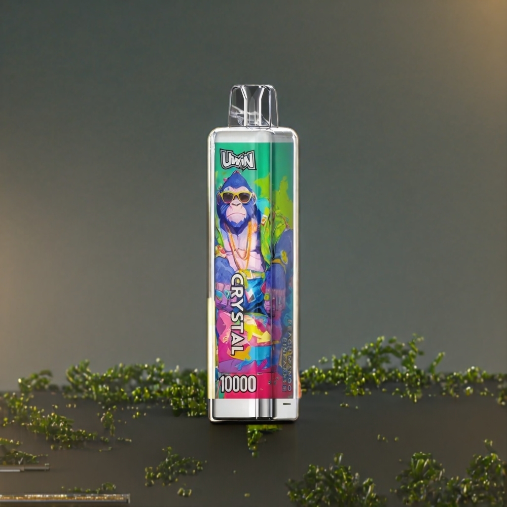 Uwin Crystal 10000 Puffs Vape Belgique Grossiste RGB Pêche Mangue Ananas 18ml 5