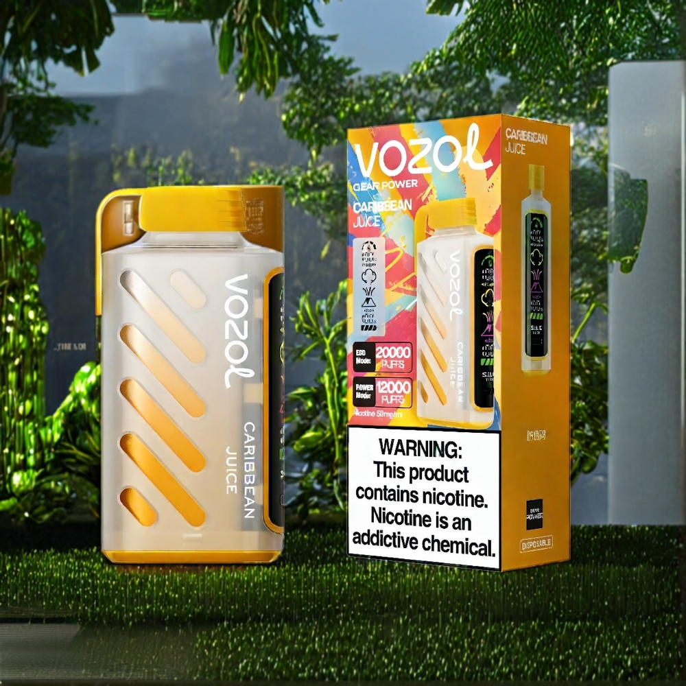 VOZOL Gear Power 20000 Puffs Belgique Grossiste - 20mL 5 Nicotine Caribbean (Jus des Caraïbes)