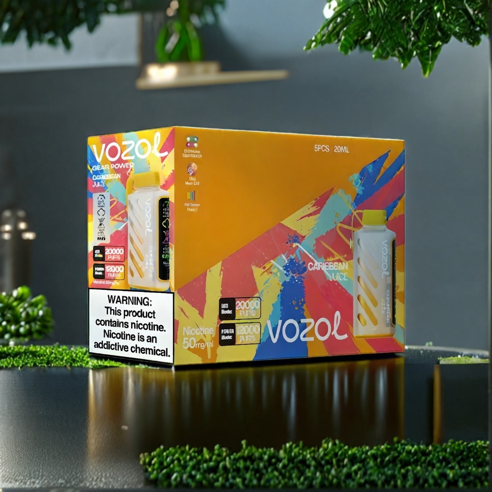 VOZOL Gear Power 20000 Puffs Belgique Grossiste - 20mL 5 Nicotine Caribbean (Jus des Caraïbes)