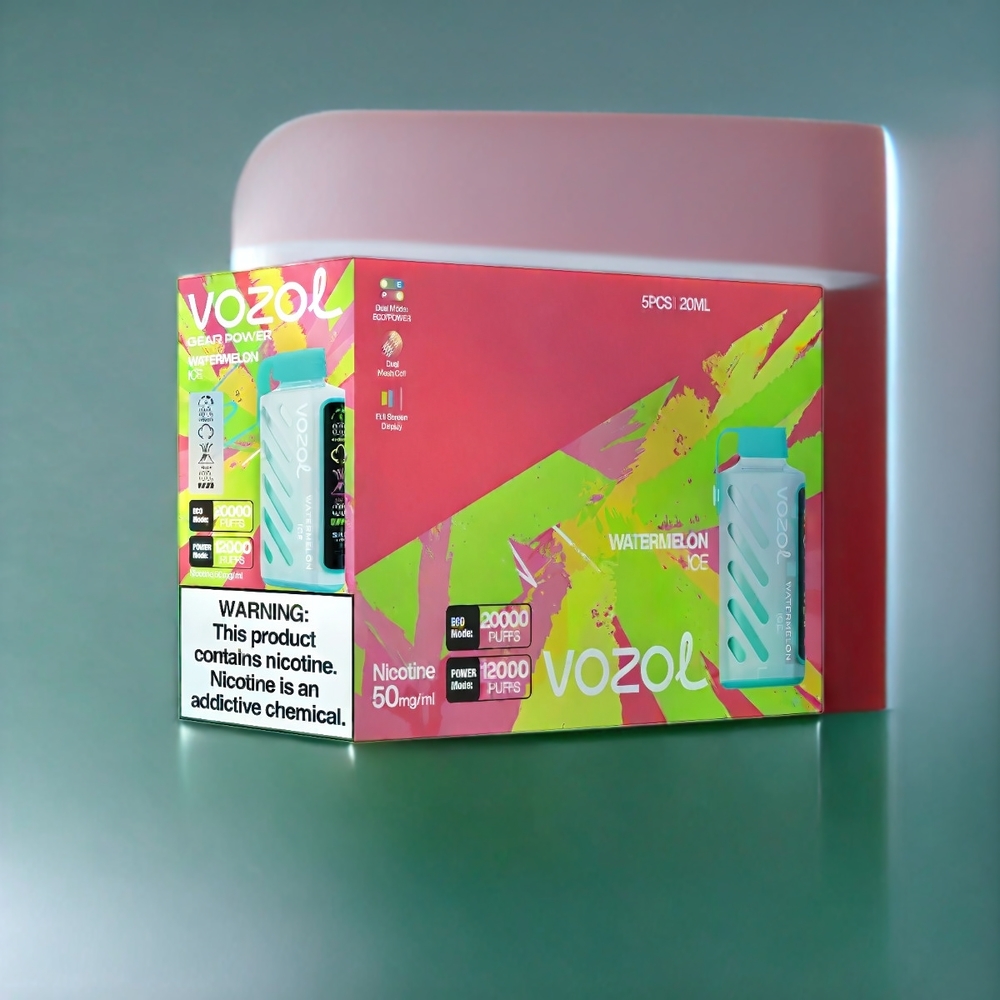 VOZOL Gear Power 20000 Puffs Belgique Grossiste Pastèque Glacée avec SiLC Tech et 20mL