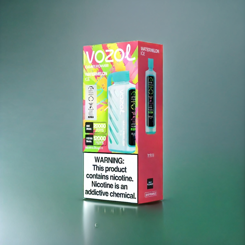 VOZOL Gear Power 20000 Puffs Belgique Grossiste Pastèque Glacée avec SiLC Tech et 20mL