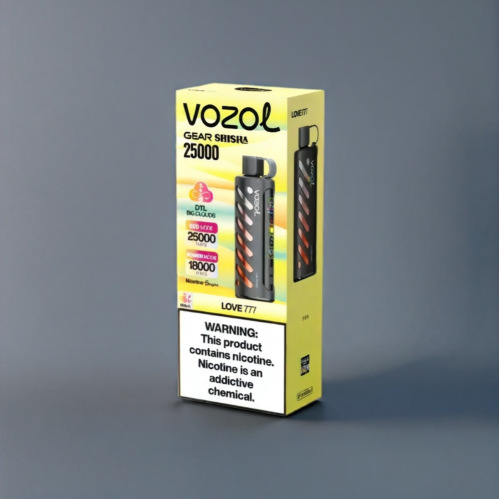 VOZOL Gear Shisha 25000 Puffs Belgique Grossiste - 30 Saveurs Délicieuses Double Mesh Double Modes