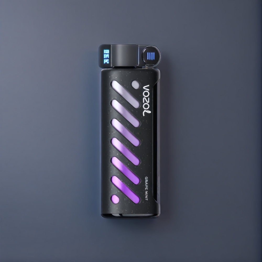 VOZOL Gear Shisha 25000 Puffs Belgique Grossiste Double Modes et 1000mAh Menthe Raisin