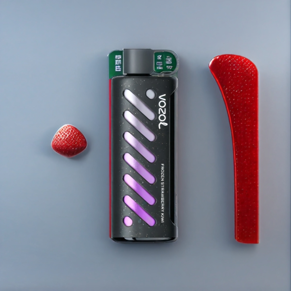 VOZOL Gear Shisha Belgique Grossiste 25000 Puffs Double Modes  SiLC Tech Fraise Kiwi Surgelée